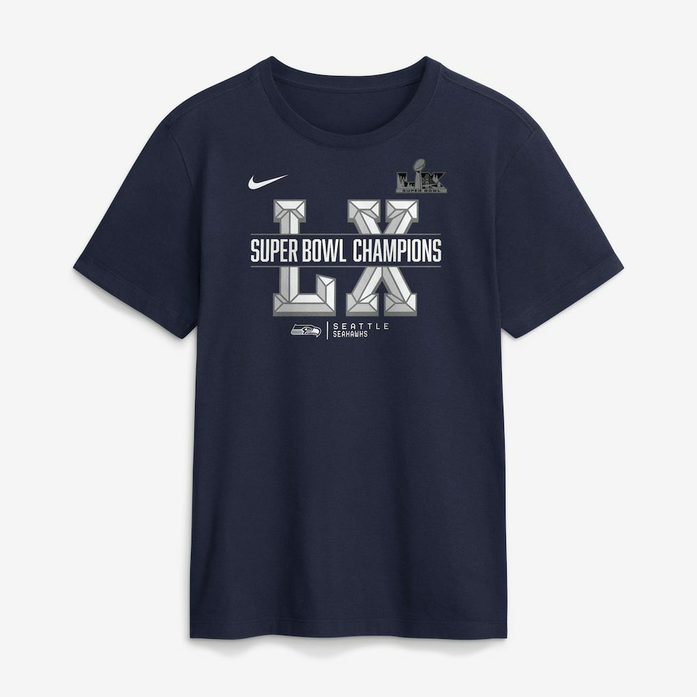 Seattle Seahawks Super Bowl LX Champions Sacrifice T-Shirt College Navy