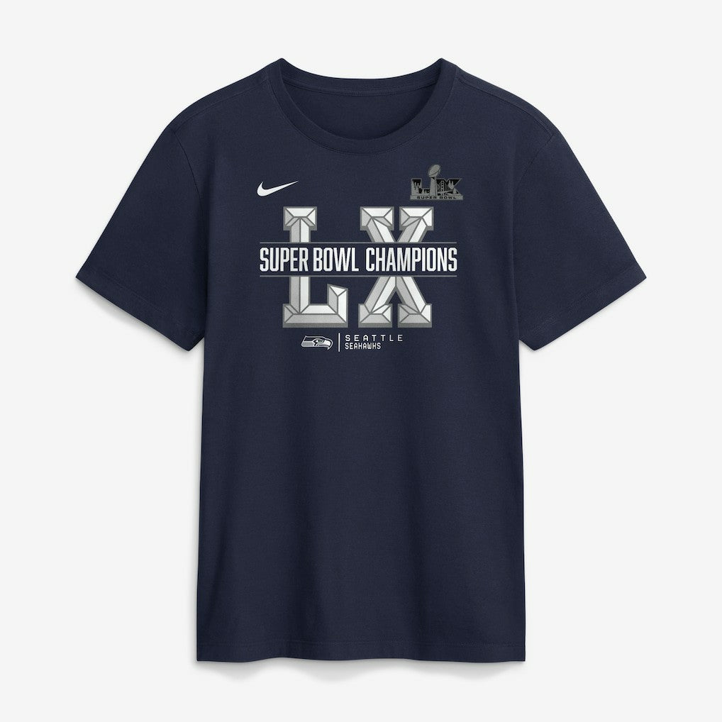 Seattle Seahawks Super Bowl LX Champions Sacrifice T-Shirt College Navy