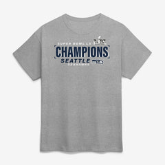 Seattle Seahawks Super Bowl LX Champions Counting Points Score T-Shirt Steel