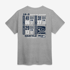 Seattle Seahawks Super Bowl LX Champions Counting Points Score T-Shirt Steel