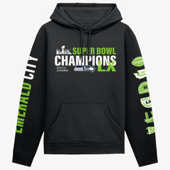 Seattle Seahawks Super Bowl LX Champions Four-Piece Hoodie Black