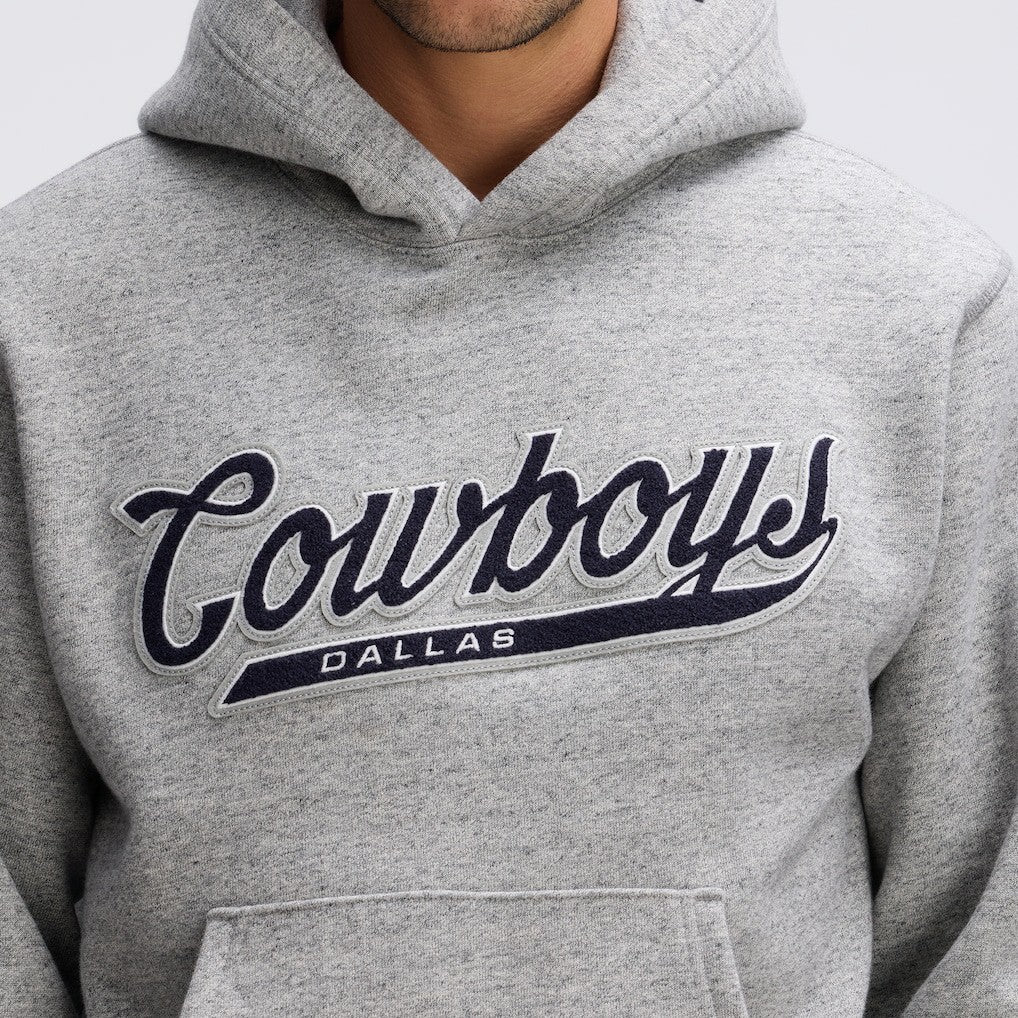 Dallas Cowboys IconicFleece Tipped Hoodie Heather Gray