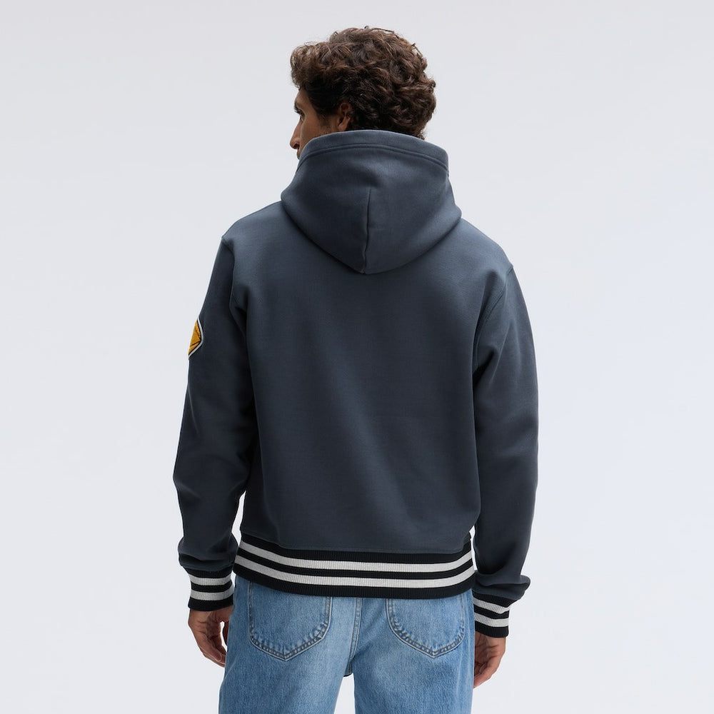 Pittsburgh Steelers IconicFleece Tipped Hoodie Charcoal