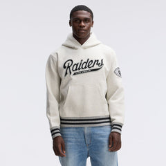 Las Vegas Raiders IconicFleece Tipped Hoodie Oatmeal