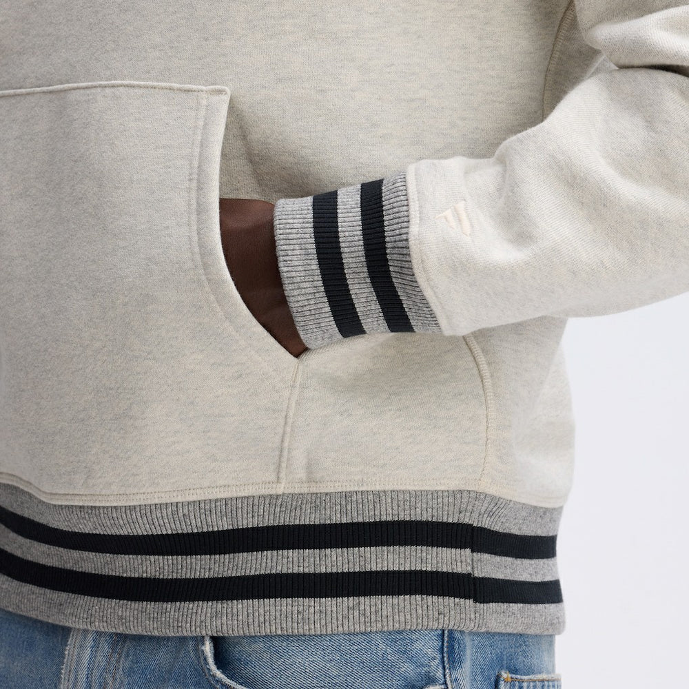 Las Vegas Raiders IconicFleece Tipped Hoodie Oatmeal