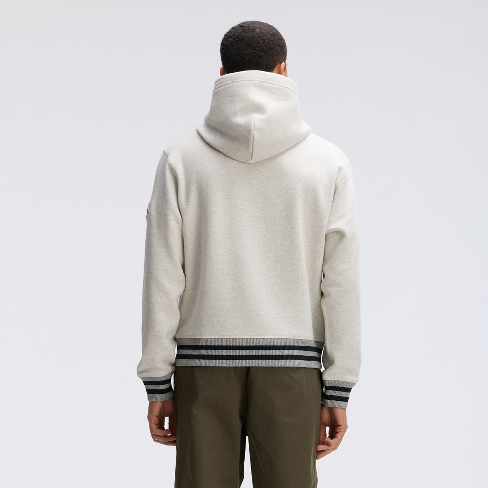 Green Bay Packers IconicFleece Tipped Hoodie Oatmeal