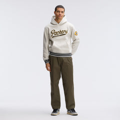 Green Bay Packers IconicFleece Tipped Hoodie Oatmeal
