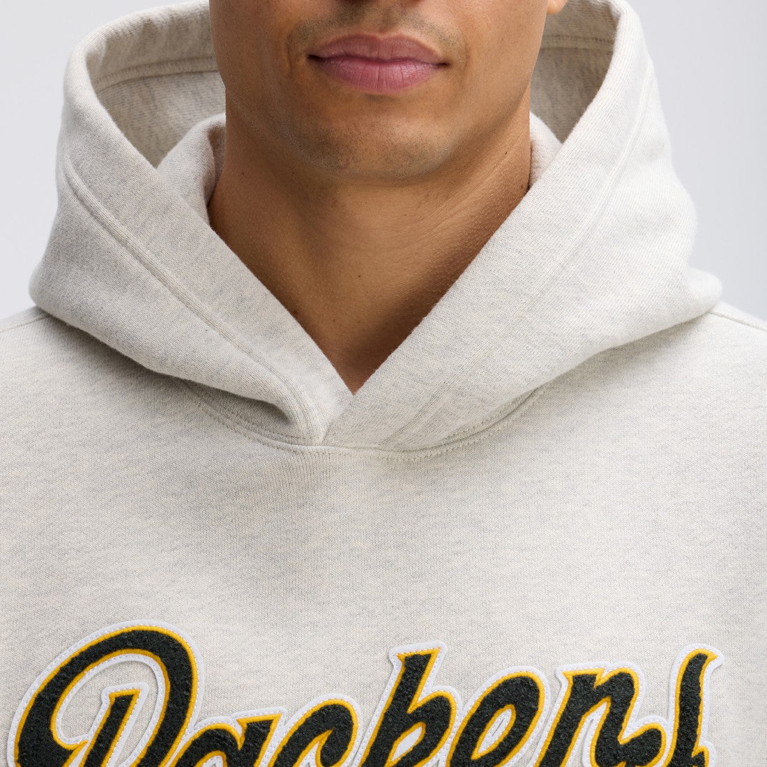 Green Bay Packers IconicFleece Tipped Hoodie Oatmeal