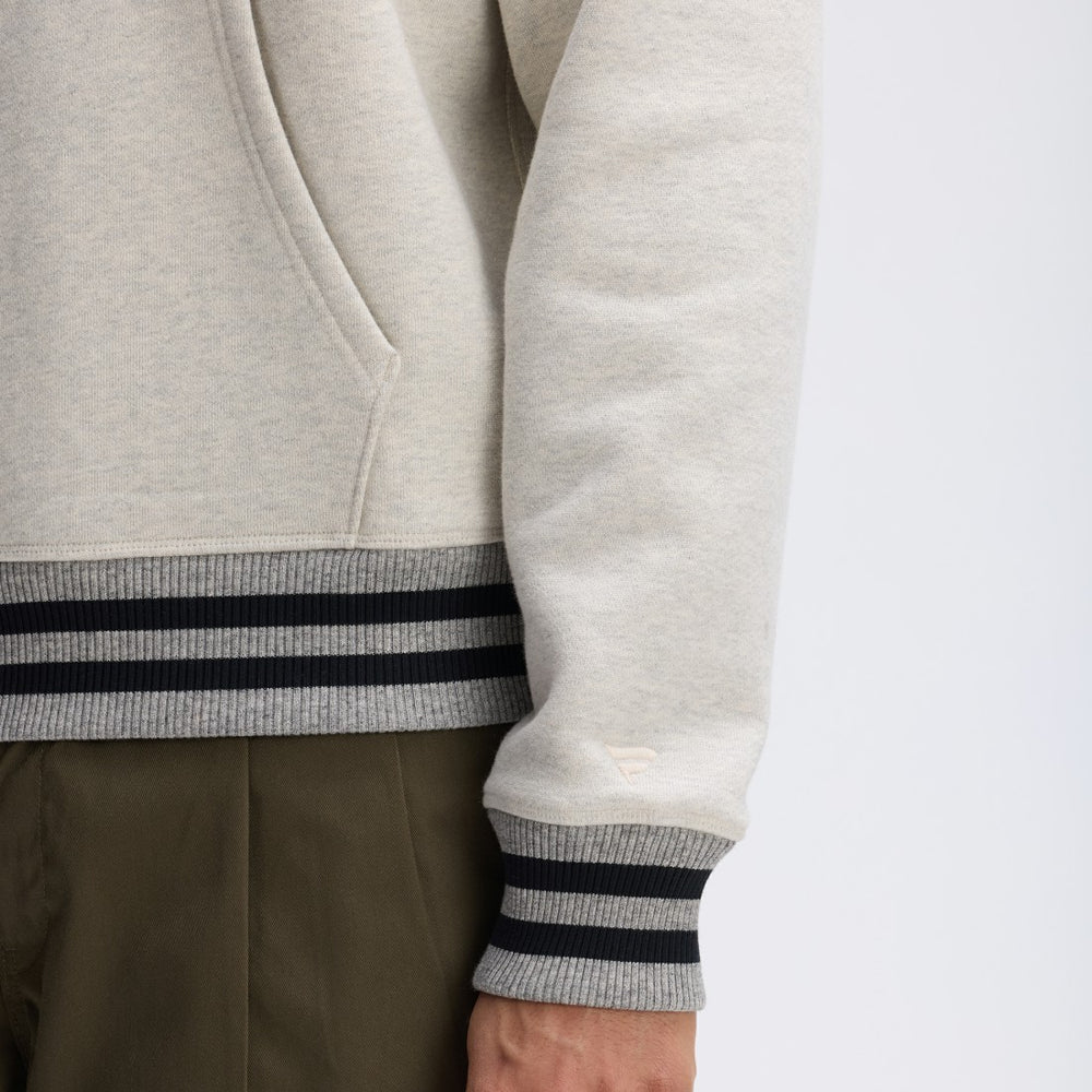 Green Bay Packers IconicFleece Tipped Hoodie Oatmeal