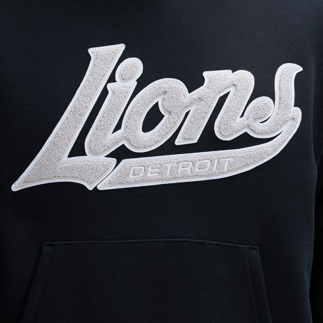 Detroit Lions IconicFleece Tipped Hoodie Black