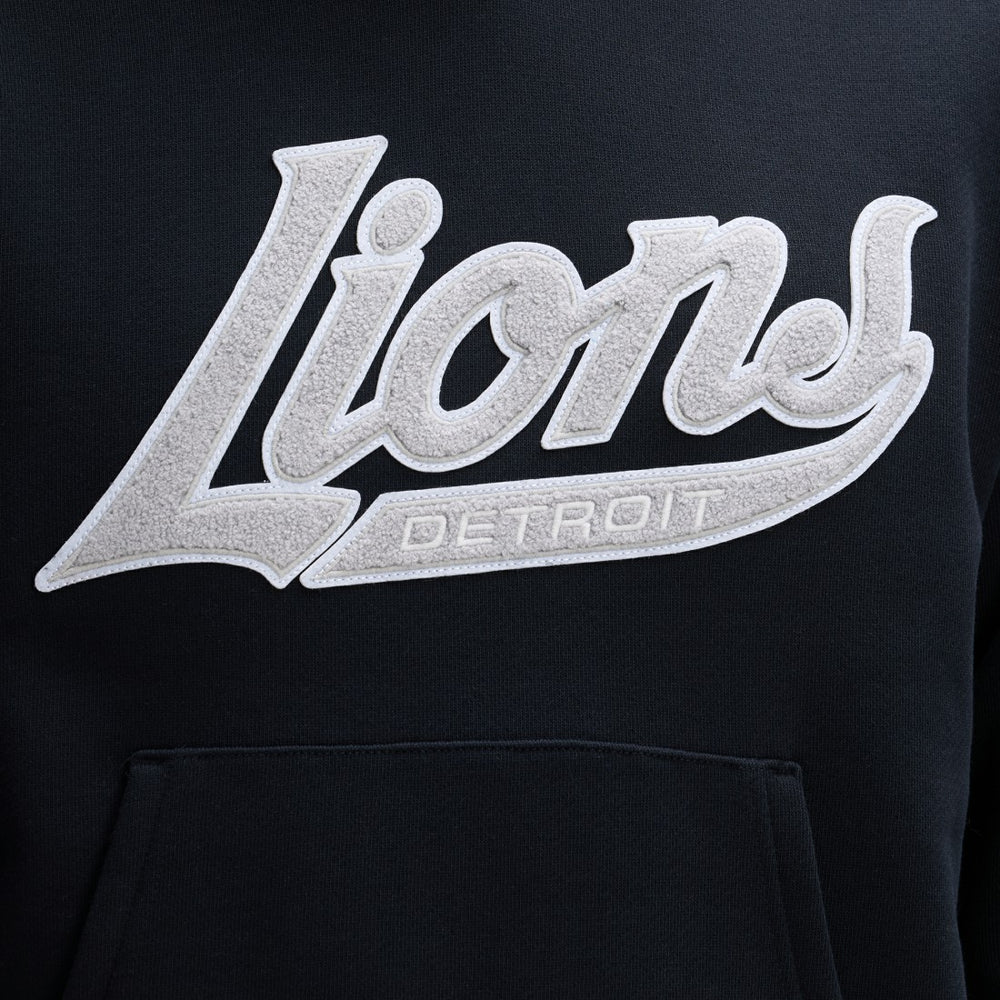 Detroit Lions IconicFleece Tipped Hoodie Black