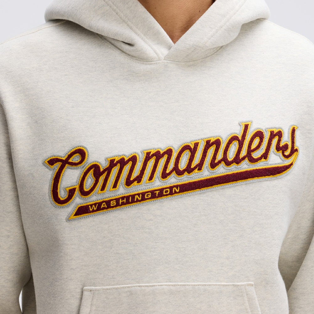 Washington Commanders IconicFleece Tipped Hoodie Oatmeal
