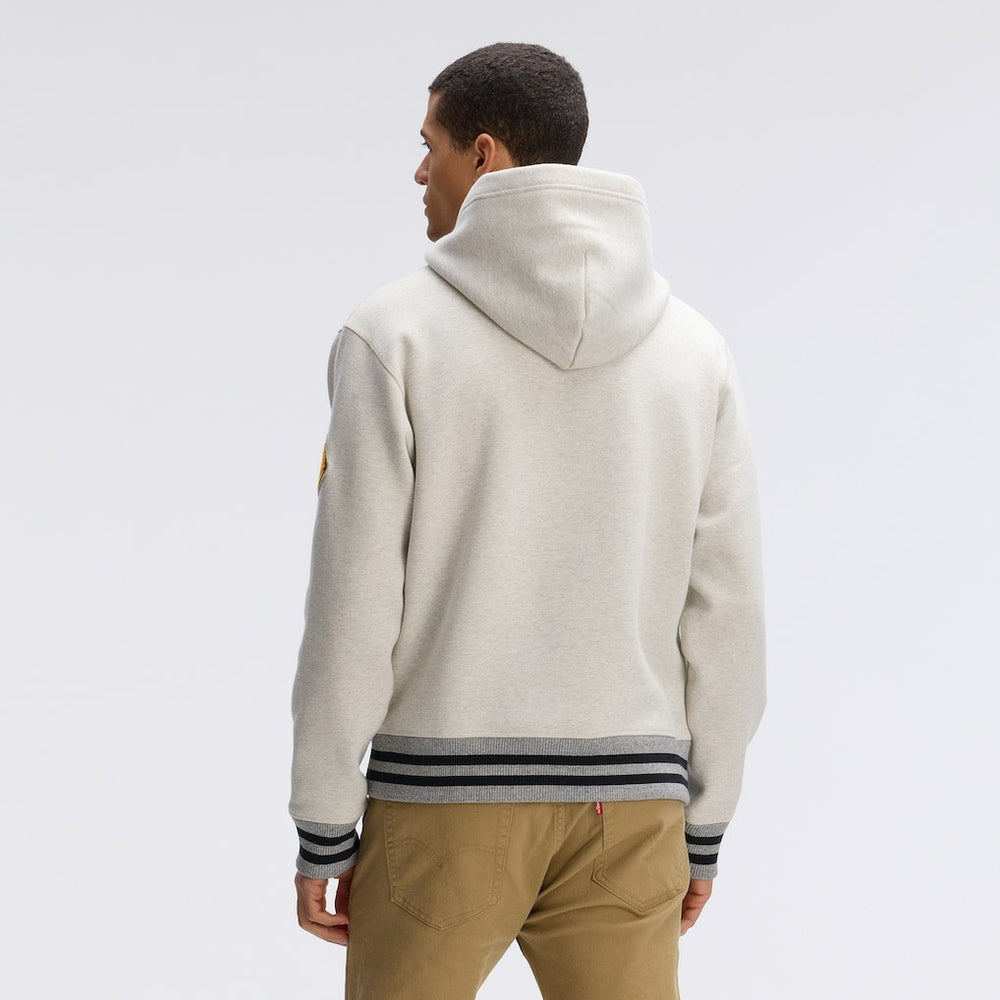 Washington Commanders IconicFleece Tipped Hoodie Oatmeal