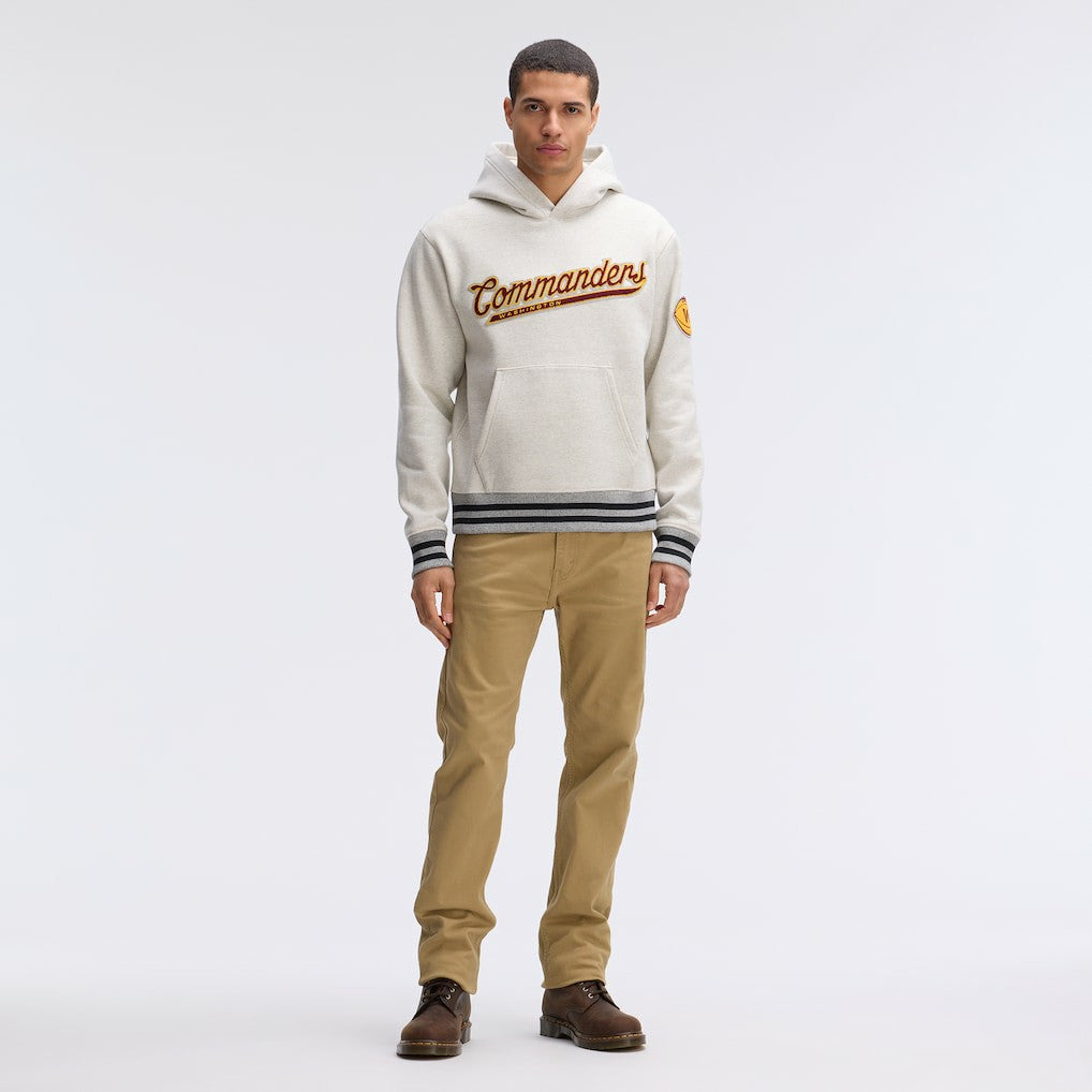 Washington Commanders IconicFleece Tipped Hoodie Oatmeal
