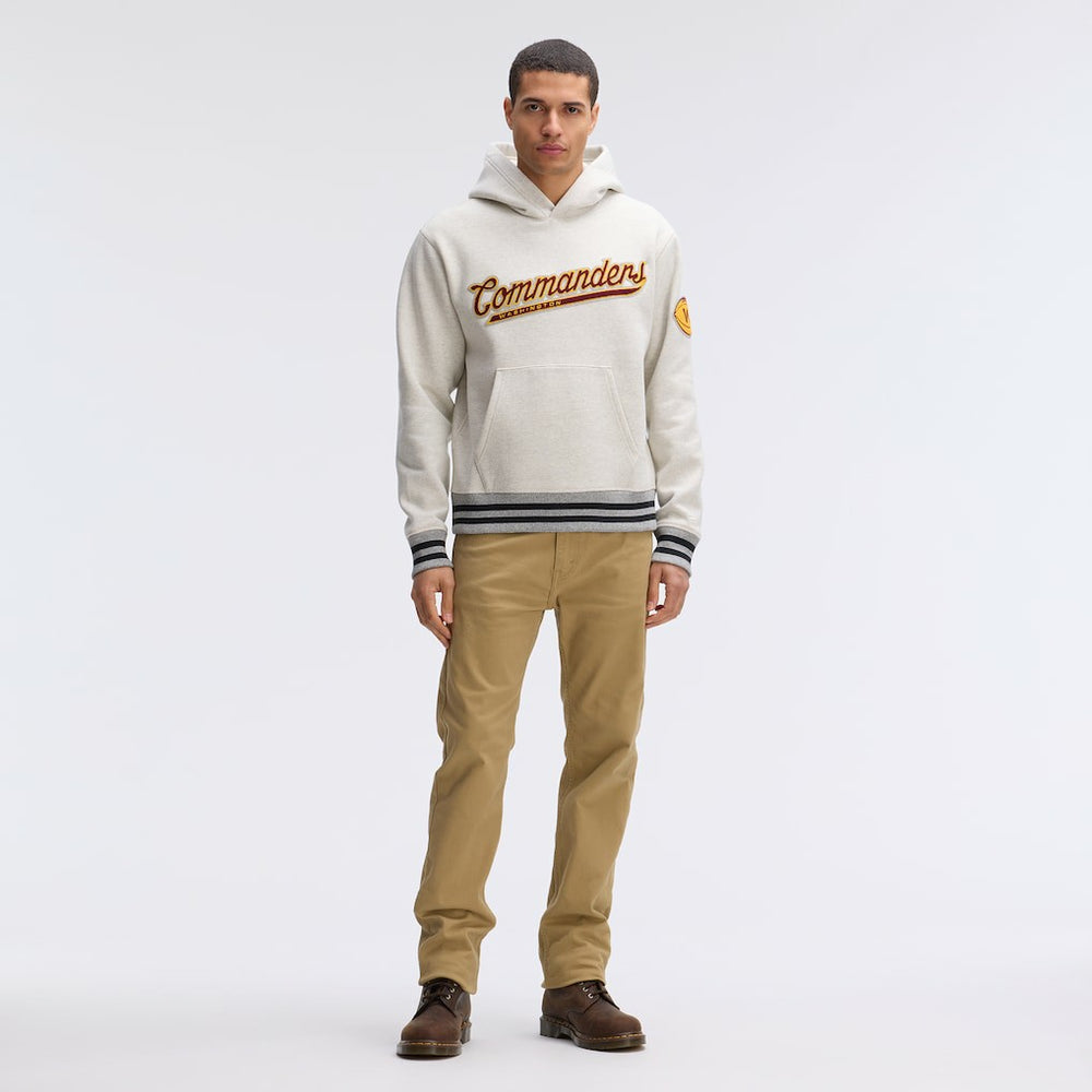 Washington Commanders IconicFleece Tipped Hoodie Oatmeal