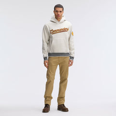 Washington Commanders IconicFleece Tipped Hoodie Oatmeal