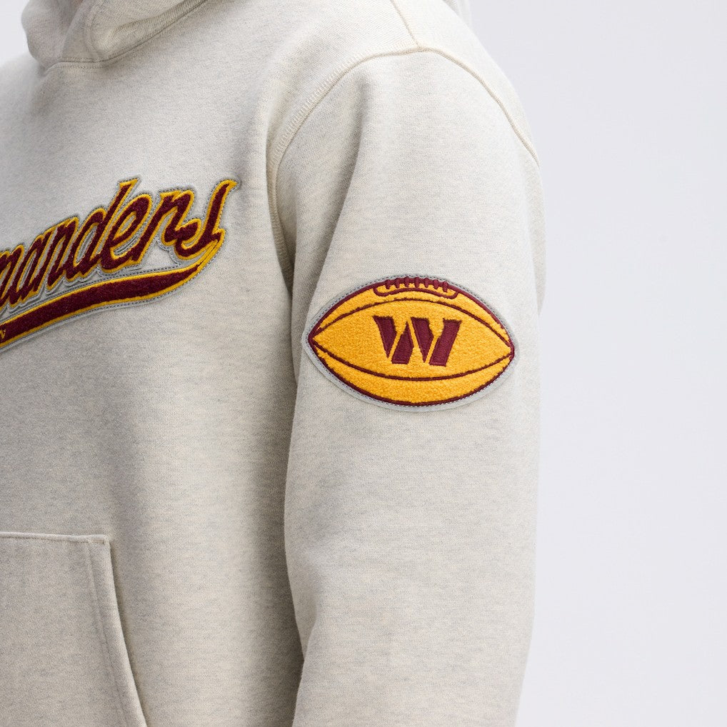 Washington Commanders IconicFleece Tipped Hoodie Oatmeal