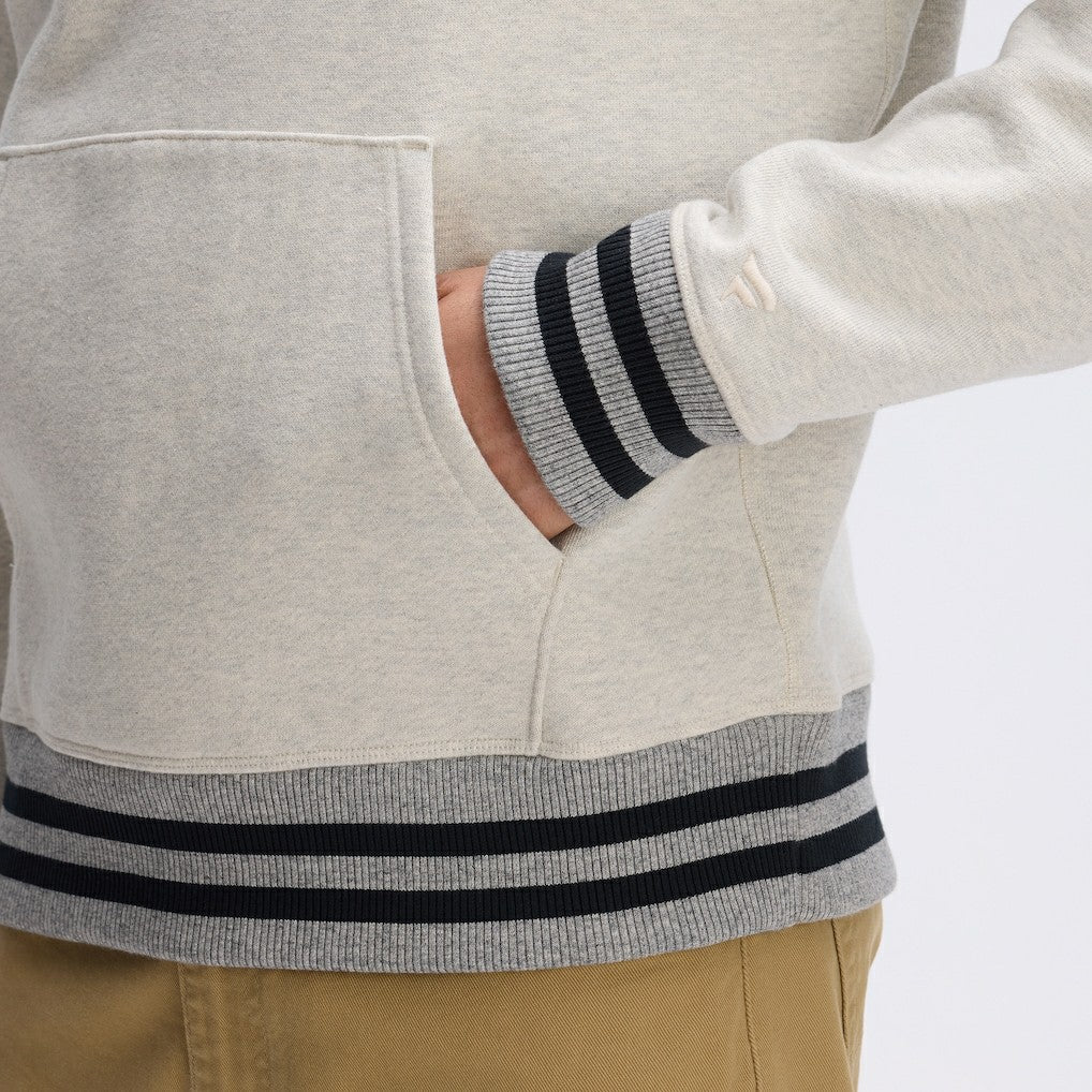 Washington Commanders IconicFleece Tipped Hoodie Oatmeal