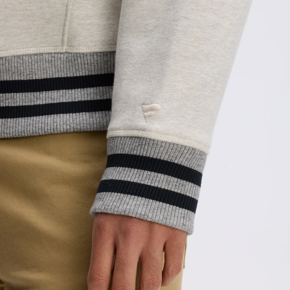 Washington Commanders IconicFleece Tipped Hoodie Oatmeal