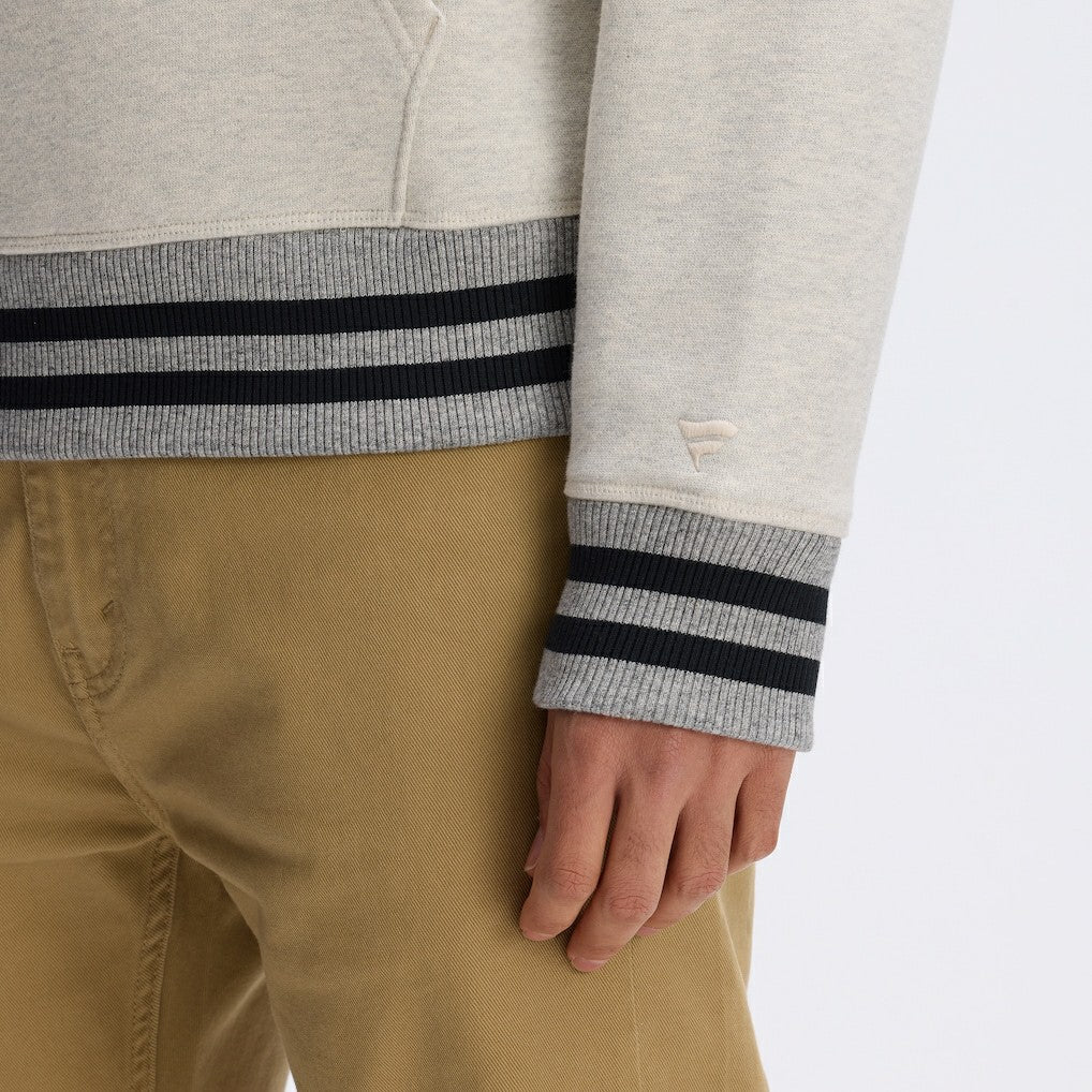 Washington Commanders IconicFleece Tipped Hoodie Oatmeal