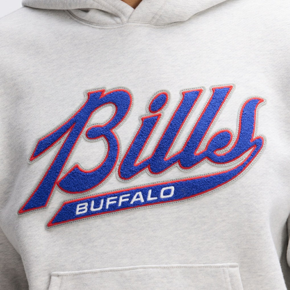 Buffalo Bills IconicFleece Tipped Hoodie Heather Gray
