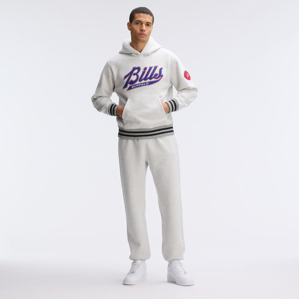 Buffalo Bills IconicFleece Tipped Hoodie Heather Gray