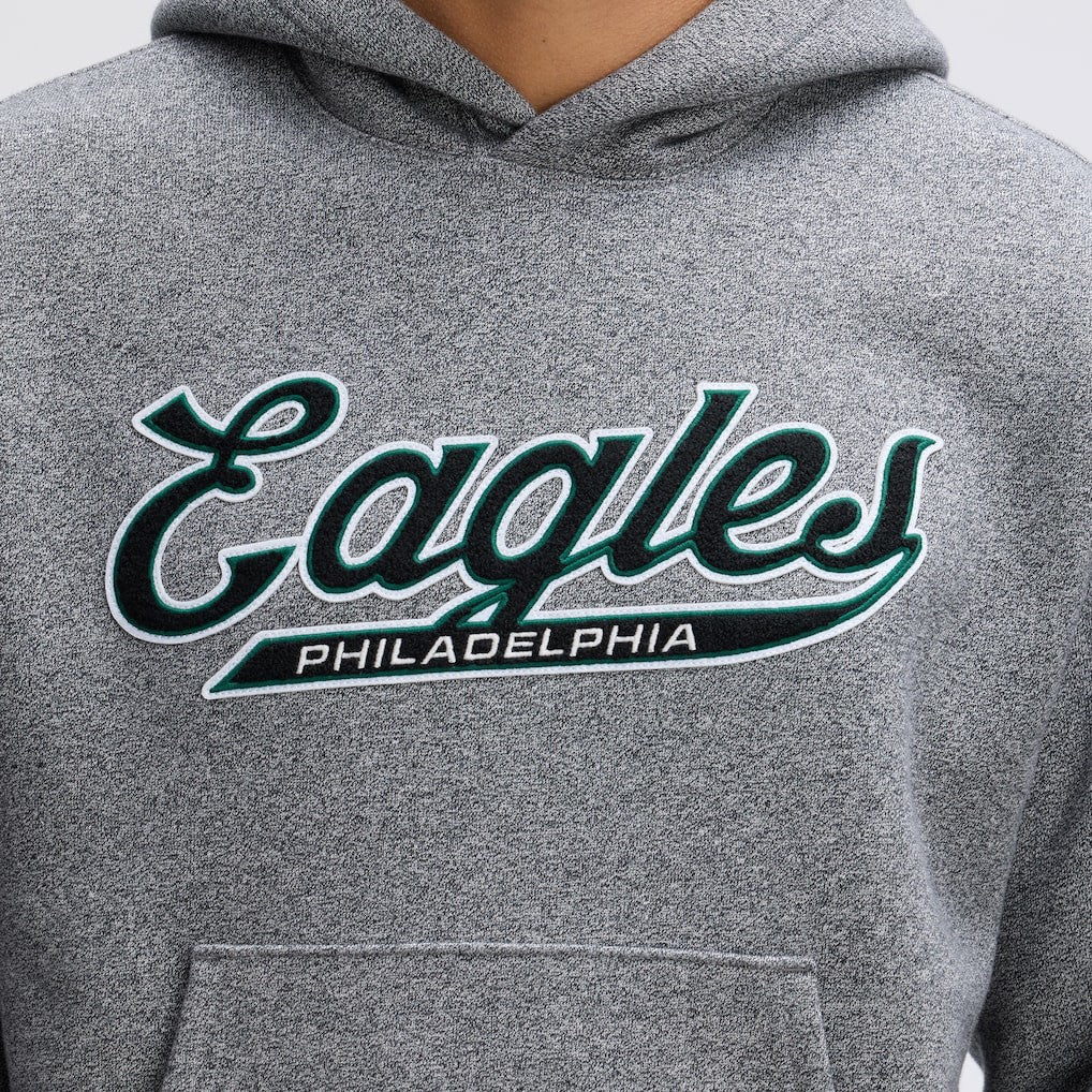 Philadelphia Eagles IconicFleece Tipped Hoodie Athletic Heather Gray