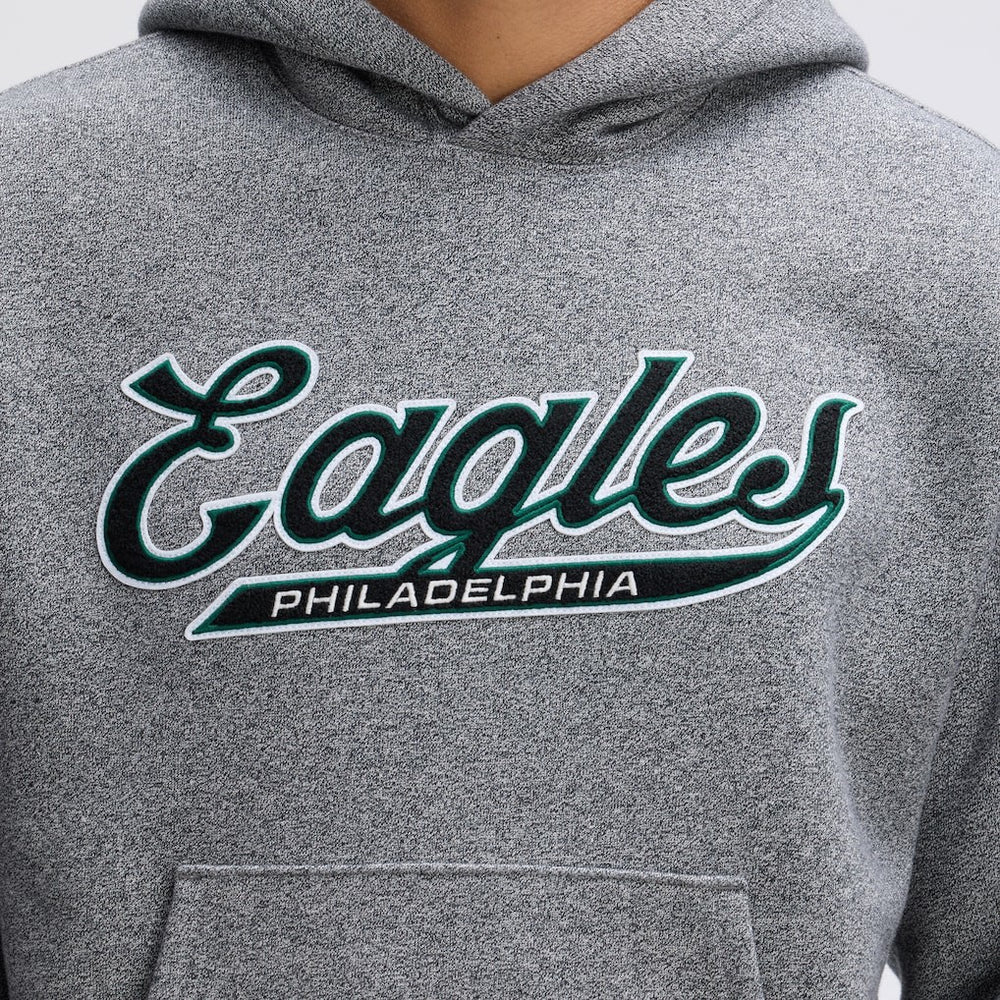 Philadelphia Eagles IconicFleece Tipped Hoodie Athletic Heather Gray