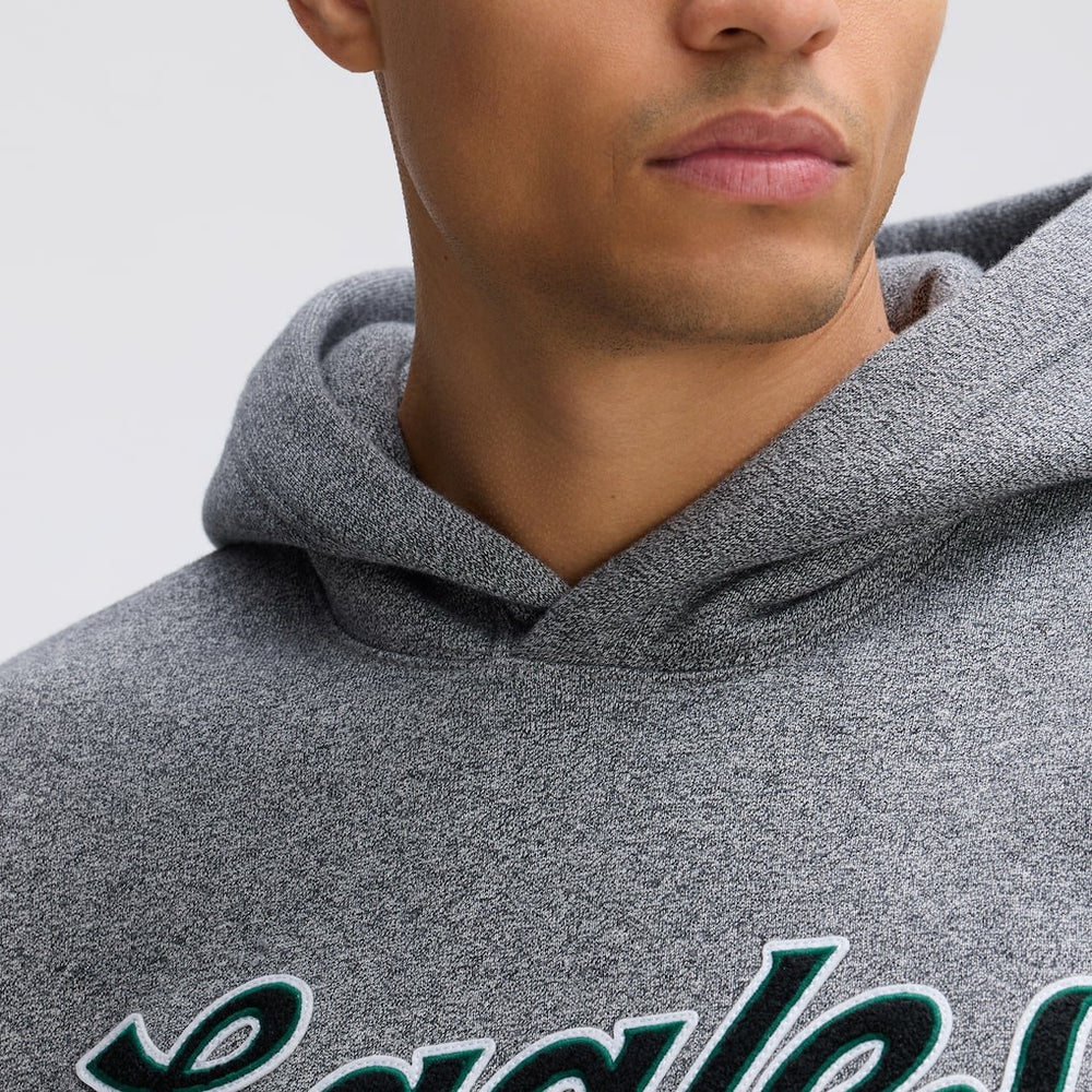 Philadelphia Eagles IconicFleece Tipped Hoodie Athletic Heather Gray