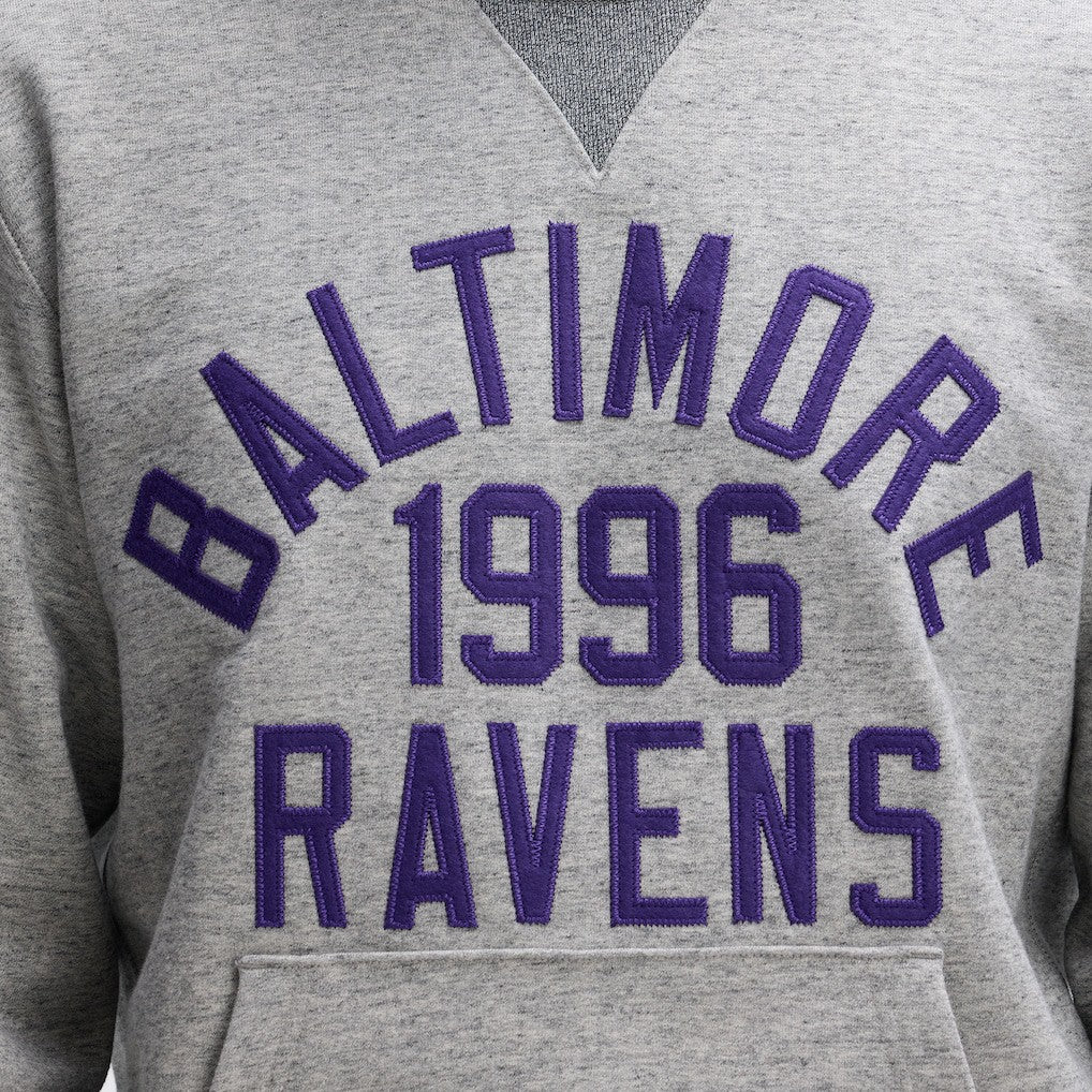 Baltimore Ravens IconicFleece Pocket Sweatshirt Heather Gray