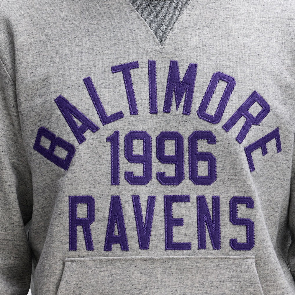 Baltimore Ravens IconicFleece Pocket Sweatshirt Heather Gray