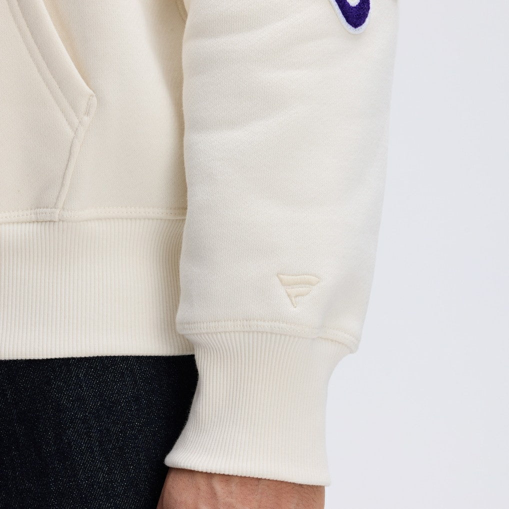 Baltimore Ravens IconicFleece Letterman Hoodie Oatmeal