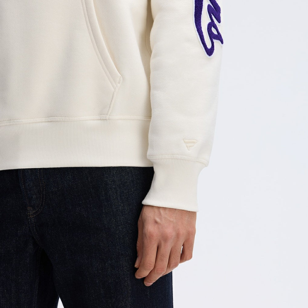Baltimore Ravens IconicFleece Letterman Hoodie Oatmeal