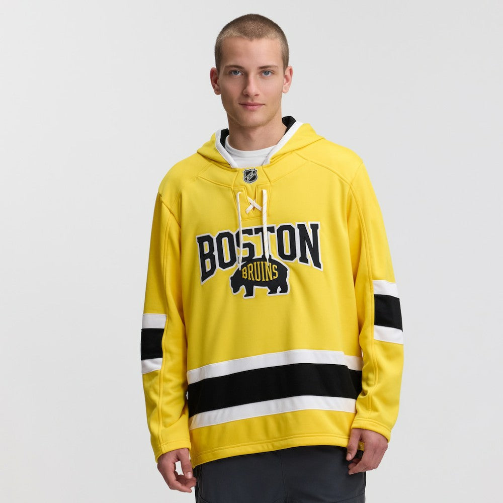 NHL Boston Bruins Fanatics 2026 NHL Stadium Series Lace Up Hoodie - Gold