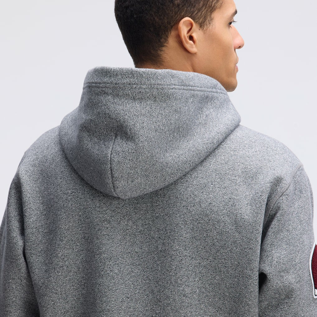 Washington Commanders IconicFleece Letterman Hoodie Athletic Heather Gray