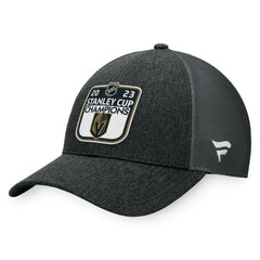 NHL Vegas Golden Knights Fanatics 2023 Stanley Cup Champions Locker Room Adjustable Hat - Charcoal