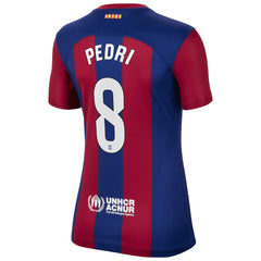 Pedri Barcelona Women's 2023/24 Home Replica Jersey Royal