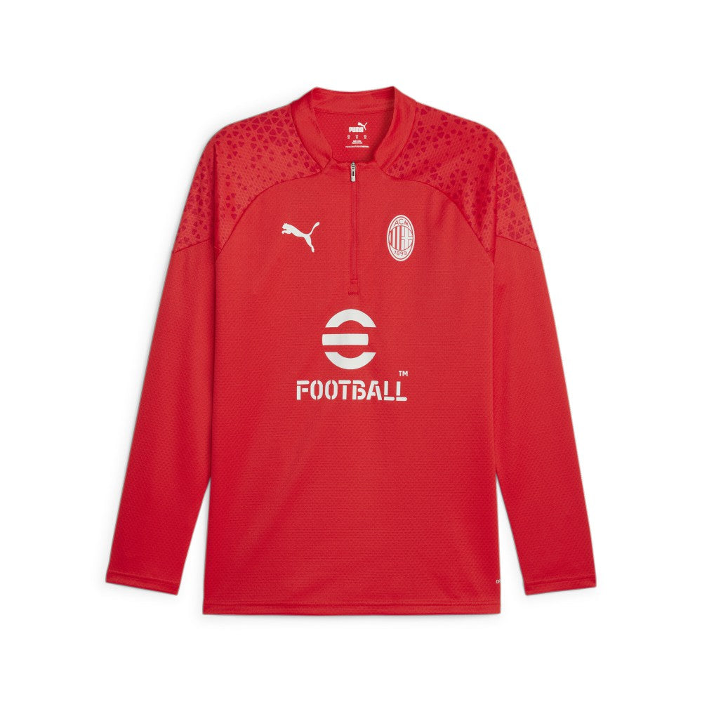 AC Milan 2023/24 Quarter-Zip Training Top Red
