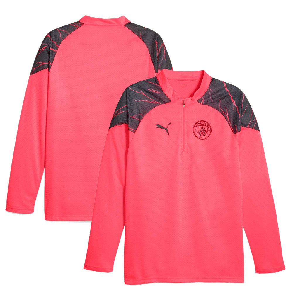 Manchester City 2023/24 Quarter-Zip Training Top Red