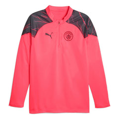 Manchester City 2023/24 Quarter-Zip Training Top Red