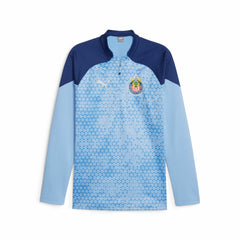 Chivas 2023/24 Quarter-Zip Fleece Top Light Blue