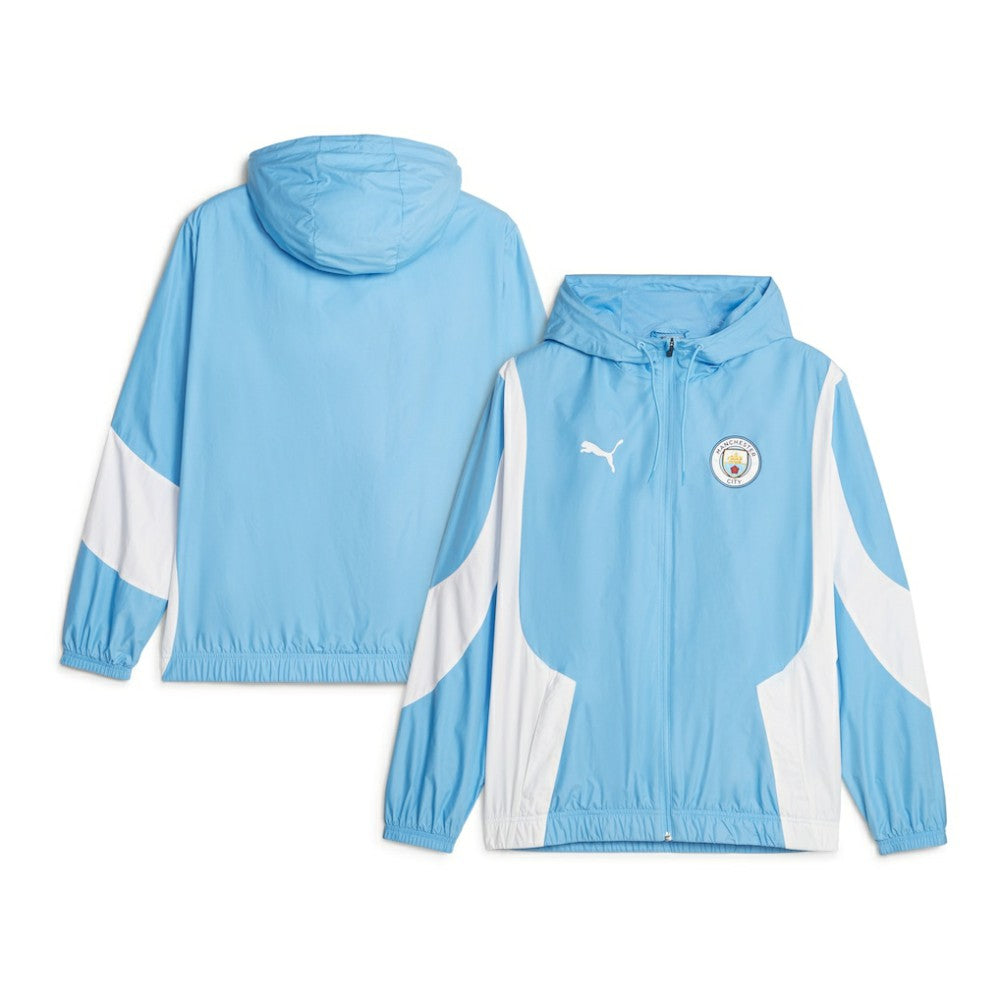 Manchester City 2023/24 Pre-Match Anthem Full-Zip Hoodie Jacket Sky Blue shop