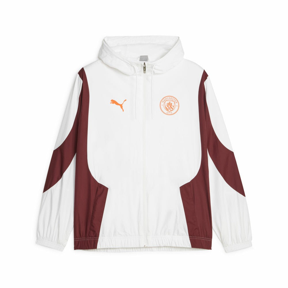 Manchester City 2023/24 Pre-Match Anthem Full-Zip Hoodie Jacket White