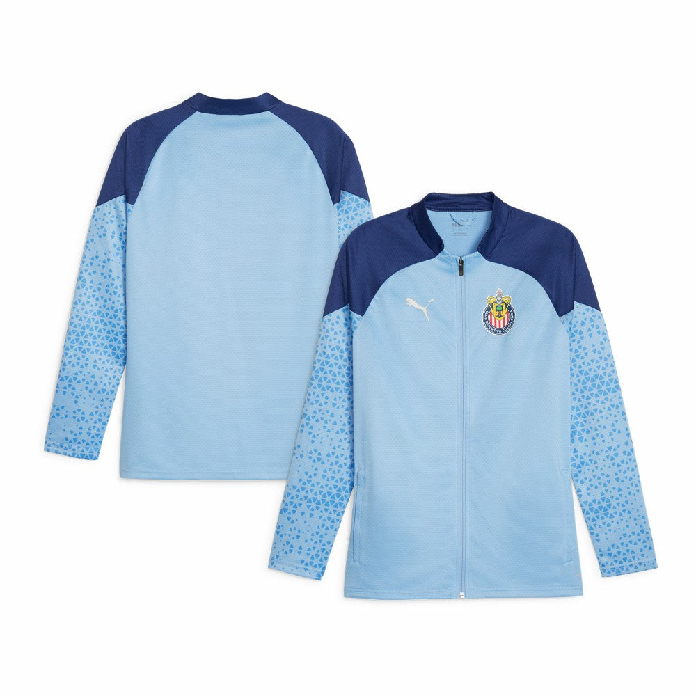 Chivas 2023/24 Full-Zip Training Top Light Blue