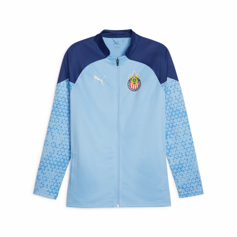 Chivas 2023/24 Full-Zip Training Top Light Blue