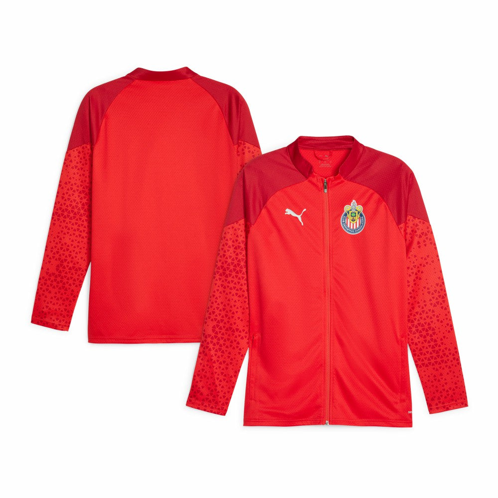 Chivas 2023/24 Full-Zip Training Top Red