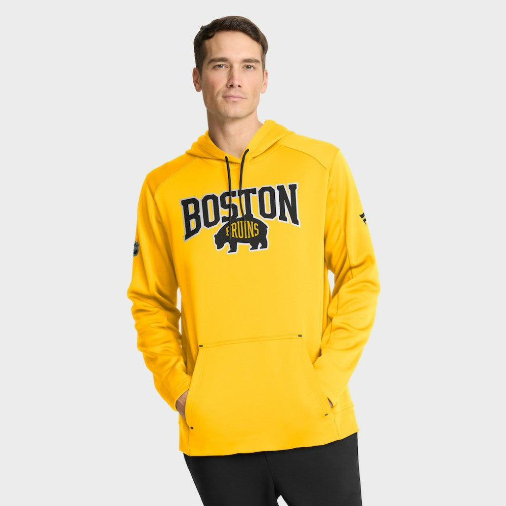 NHL Boston Bruins Fanatics 2026 NHL Stadium Series Authentic Pro Pullover Hoodie - Gold