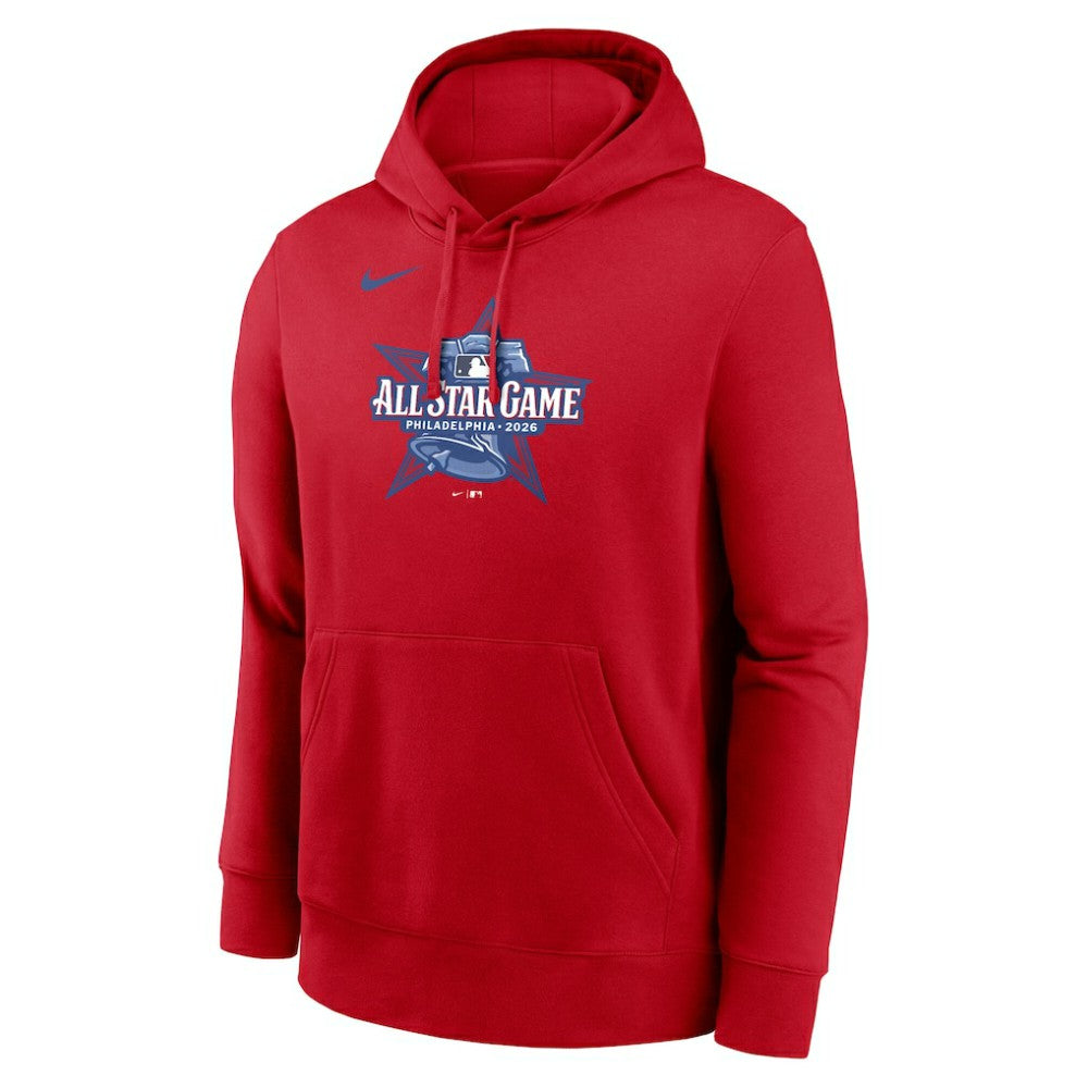 Nike 2026 MLB All-Star Game Logo Club Pullover Hoodie - Red Hoodies