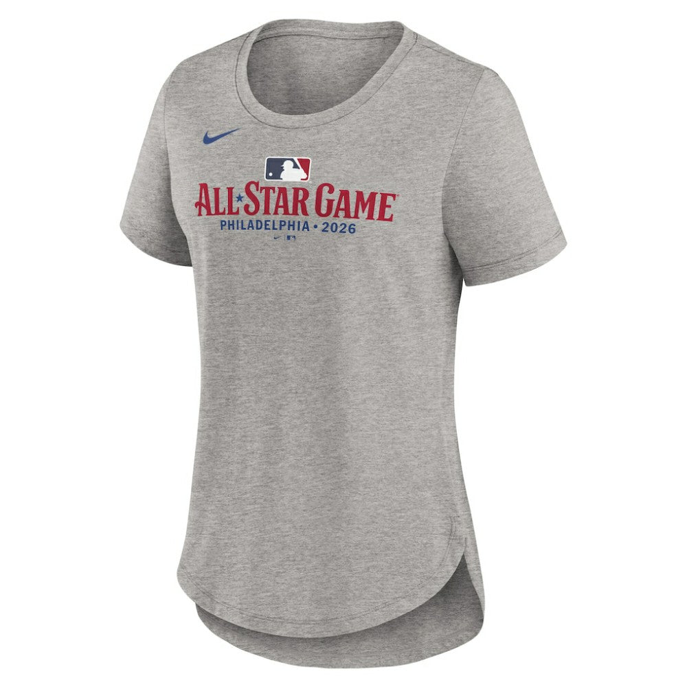 MLB All-Star Nike Women's 2026 MLB All-Star Game Wordmark Tri-Blend T-Shirt - Heather Gray T-shirts