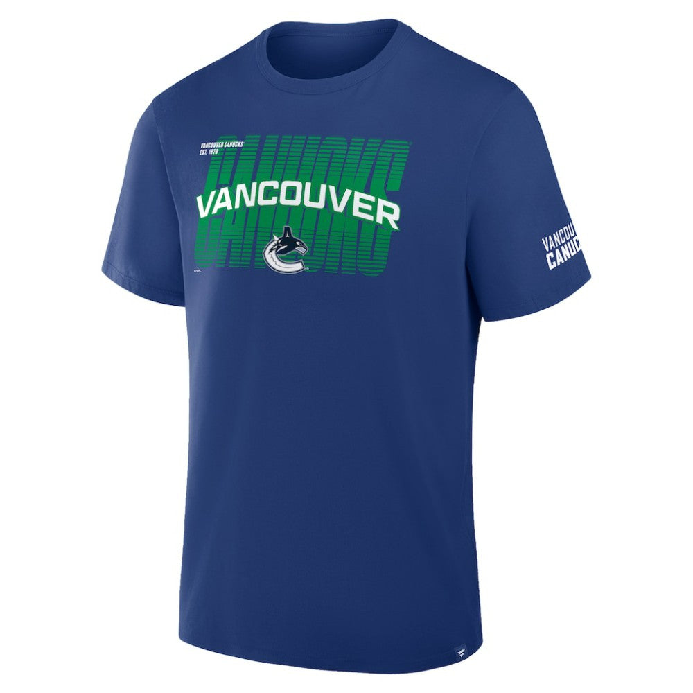 NHL Vancouver Canucks Fanatics Team Vision Legacy T-Shirt - Blue